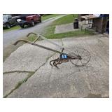 antique push cultivator