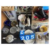 teapot fiestaware and other misc