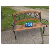 xast iron bench