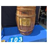 wood advertising barrel Nears Auburn NY