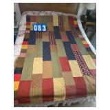 quilt throw hand made signed and dated