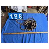 block and tackle pulleys and lumber stick