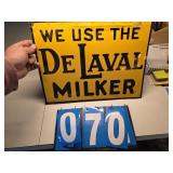 DeLaval milker tin sign original