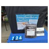 new folding guest bed sheets and blanket set