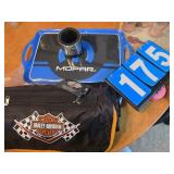 harley davidson tarp throw mopar tray and cup