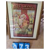 Framed De Laval print