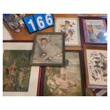 vintage art lot bird prints baby and more