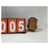 amber glass fairy lamp #2