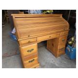 Roll Top desk pine