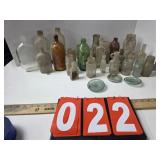 antique glass bottles