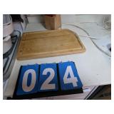 cutting boards and knife set