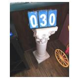 white pedestal plant stand