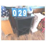 black stand wine holder