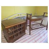 wood cubby holes   and shelf