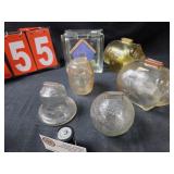 glass bank lot pig bell globe