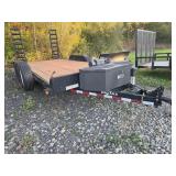 16 ft equipment trailer 10 ton 2016 great shape