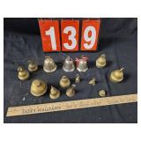 Bells brass and silver plate