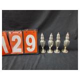 Sterling silver salt and pepper shakers
