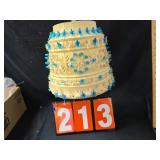 Swag Lamp patio blue light Lawnware Plastics
