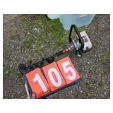Gas post hole digger