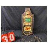 Strohs vintage beer light