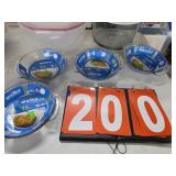 Anchor bowl and pie plates plus containers