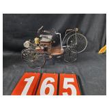 Model 1886 Bnz motorwagen and highwheel bike