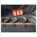 Cast iron frying pans