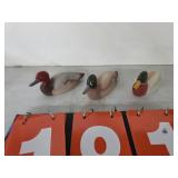 Fenton ducks signed hand painted