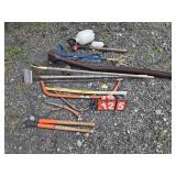 bow saw pruners hoe and other hand tools