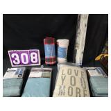blanket pillowcases curtain lot