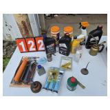automotive oils and cleaning lot
