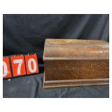 ornate wood sewing machine cover