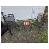 metal outdoor table and chairs