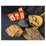 baseball glove lot