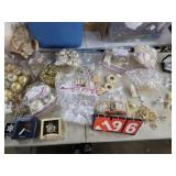 gold Christmas ornament lot