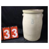 3 gallon stoneware crcok churn