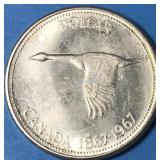 1967 Silver Dollar Canada