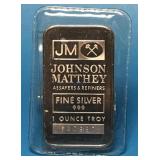 J & M 1 OZ Fine Silver Bar