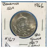 1966 Bahamas 50 Cent Silver