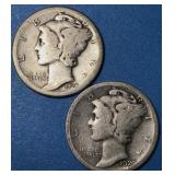 1920S & 1928S USA 10 Cents