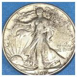 1945 USA Walking Liberty 50 Cents