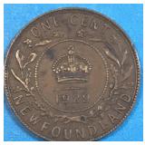 NFLD 1929 Large Cent