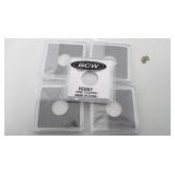 Five Plastic Penny Cases