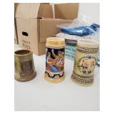 3 Vintage German Style Mugs