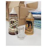 3 Vintage Beersteins - 1 is Miniature