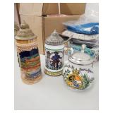 3 Vintage Beersteins