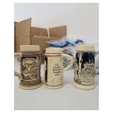 3 Vintage German Style Mugs