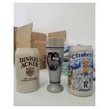 3 Vintage German Style Mugs
