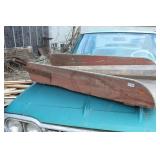 Primitive Oxblood  Wood Chute & Dough Roller